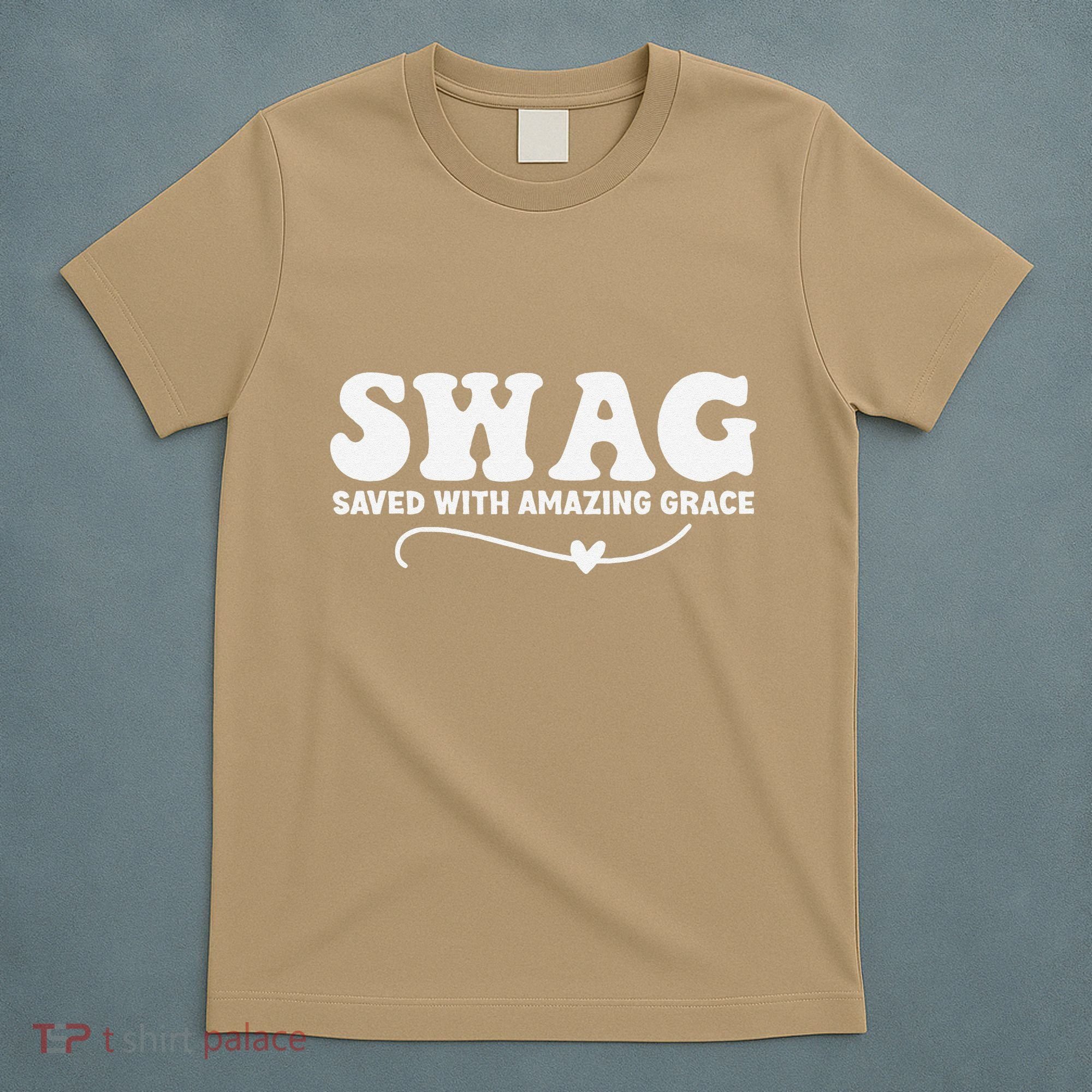 Swag Saved With Amazing Grace Jesus God T-Shirt