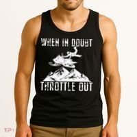Snowmobile Sled When In Doubt Throttle Out Winter Sports Tank Top thumb 3
