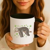 Sloth Smoking Weed Cannabis 420 Thc Marijuana Stoner Gift Coffee Mug thumb 3