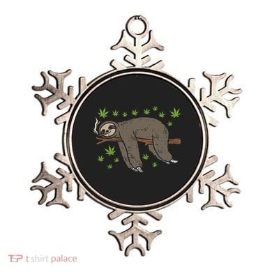 Sloth Smoking Weed Cannabis 420 Thc Marijuana Stoner Gift Ornament