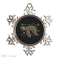Sloth Smoking Weed Cannabis 420 Thc Marijuana Stoner Gift Ornament thumb 0