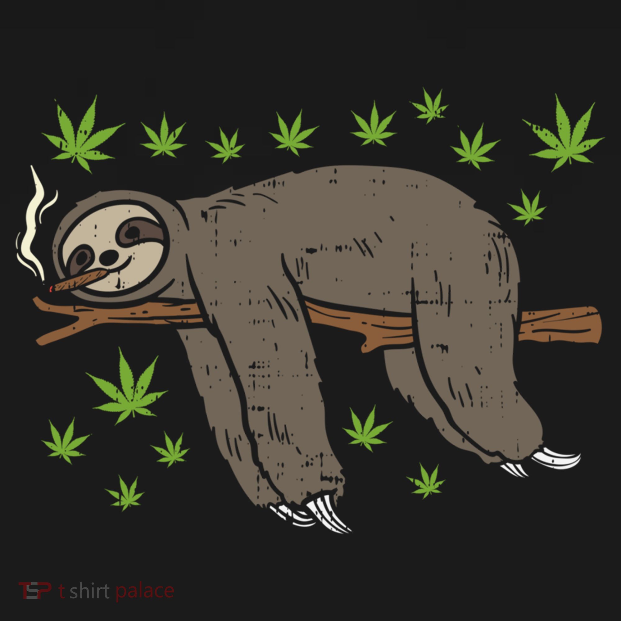 Sloth Smoking Weed Cannabis 420 Thc Marijuana Stoner Gift Ornament