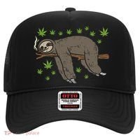 Sloth Smoking Weed Cannabis 420 Thc Marijuana Stoner Gift Hat thumb 0