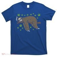 Sloth Smoking Weed Cannabis 420 Thc Marijuana Stoner Gift T-Shirt thumb 0