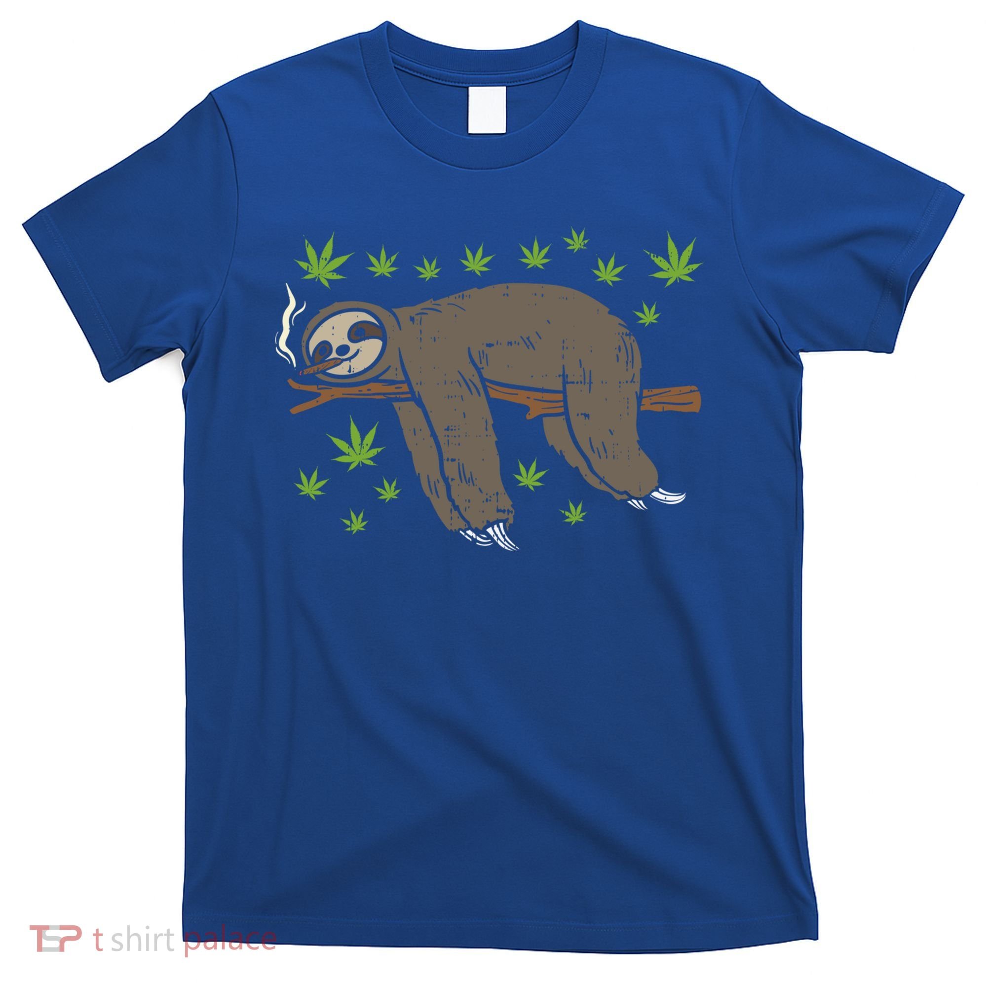Sloth Smoking Weed Cannabis 420 Thc Marijuana Stoner Gift T-Shirt
