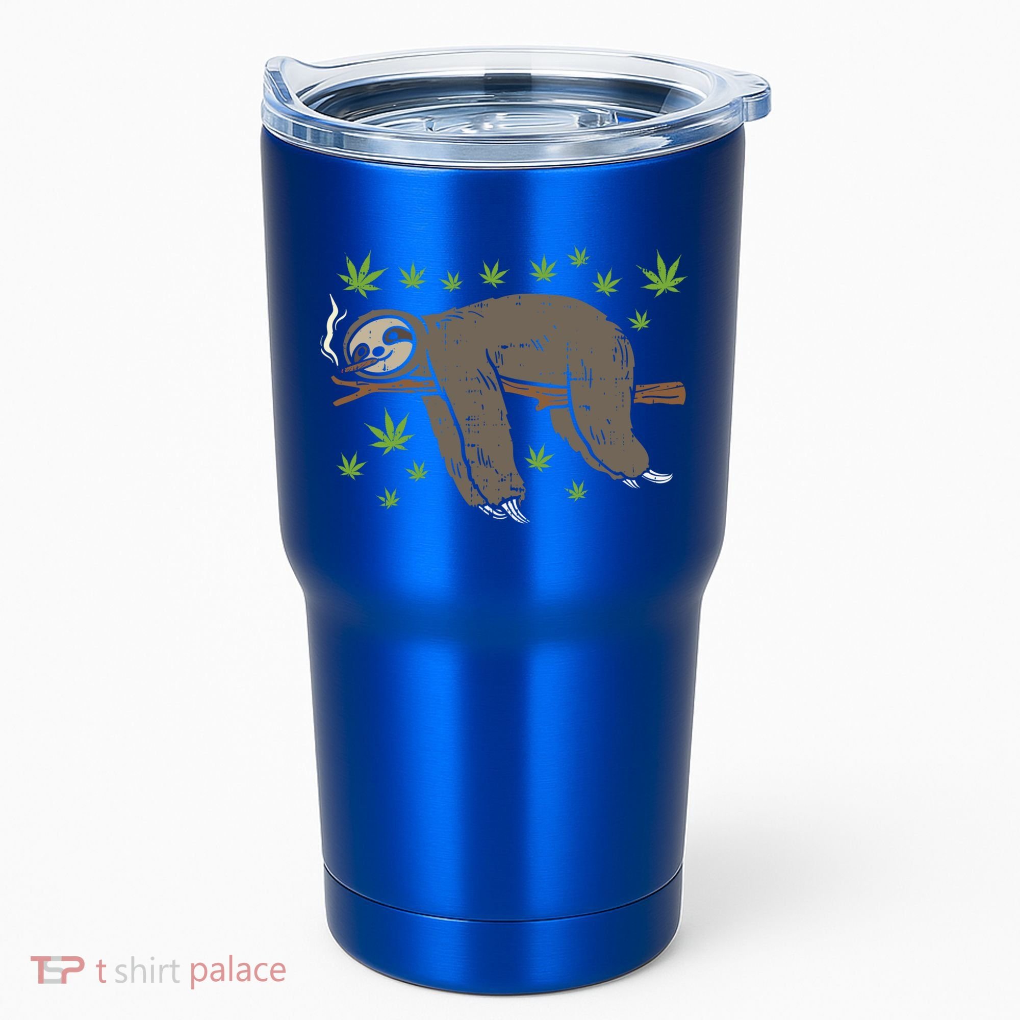 Sloth Smoking Weed Cannabis 420 Thc Marijuana Stoner Gift Tumbler