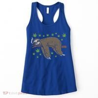 Sloth Smoking Weed Cannabis 420 Thc Marijuana Stoner Gift Women's Tank Top thumb 0