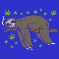 Sloth Smoking Weed Cannabis 420 Thc Marijuana Stoner Gift Tank Top thumb 6