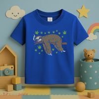 Sloth Smoking Weed Cannabis 420 Thc Marijuana Stoner Gift Toddler T-Shirt thumb 3