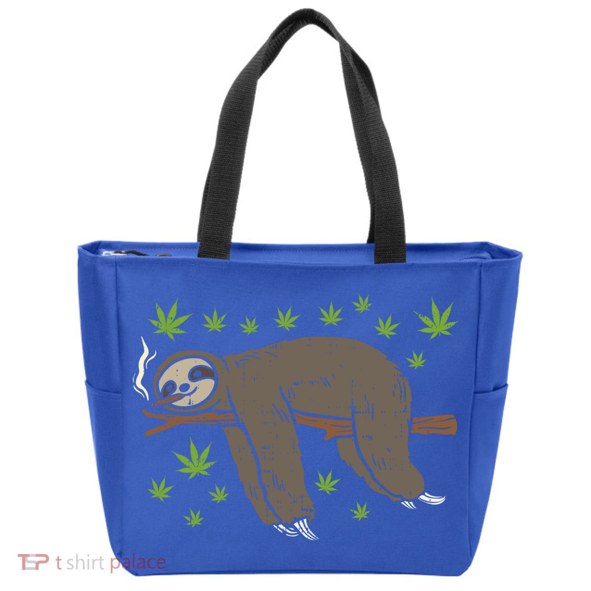 Sloth Smoking Weed Cannabis 420 Thc Marijuana Stoner Gift Tote Bag