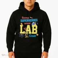 Some Superheroes Wear Lab Coat Lab Week Funny Medical Technologist Hoodie thumb 2