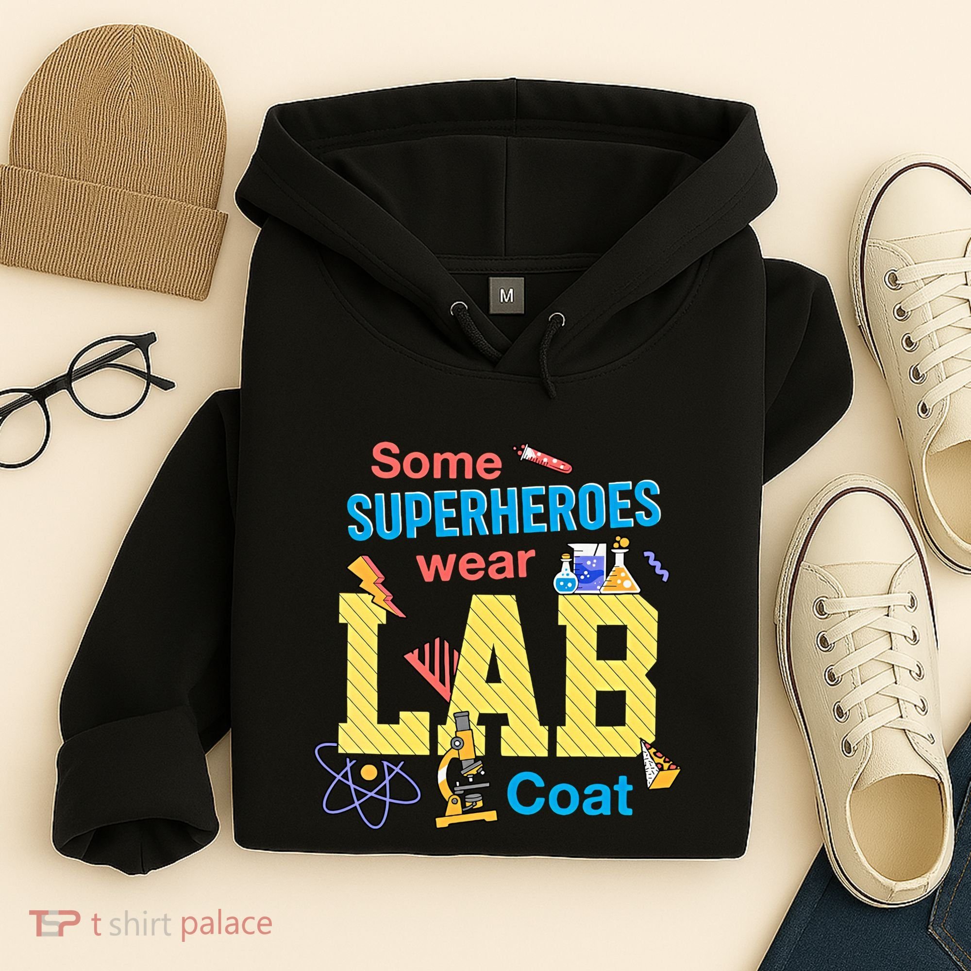 Some Superheroes Wear Lab Coat Lab Week Funny Medical Technologist Hoodie
