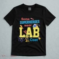 Some Superheroes Wear Lab Coat Lab Week Funny Medical Technologist T-Shirt thumb 5