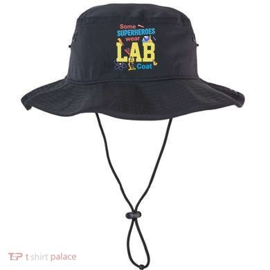Some Superheroes Wear Lab Coat Lab Week Funny Medical Technologist Bucket Hat