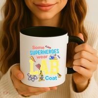 Some Superheroes Wear Lab Coat Lab Week Funny Medical Technologist Coffee Mug thumb 3