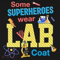 Some Superheroes Wear Lab Coat Lab Week Funny Medical Technologist Women's Hoodie thumb 2