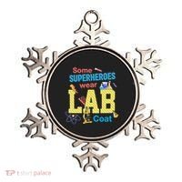 Some Superheroes Wear Lab Coat Lab Week Funny Medical Technologist Ornament thumb 0