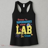Some Superheroes Wear Lab Coat Lab Week Funny Medical Technologist Women's Tank Top thumb 3