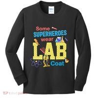 Some Superheroes Wear Lab Coat Lab Week Funny Medical Technologist Kids Long Sleeve Shirt thumb 0
