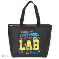 Some Superheroes Wear Lab Coat Lab Week Funny Medical Technologist Tote Bag thumb 0