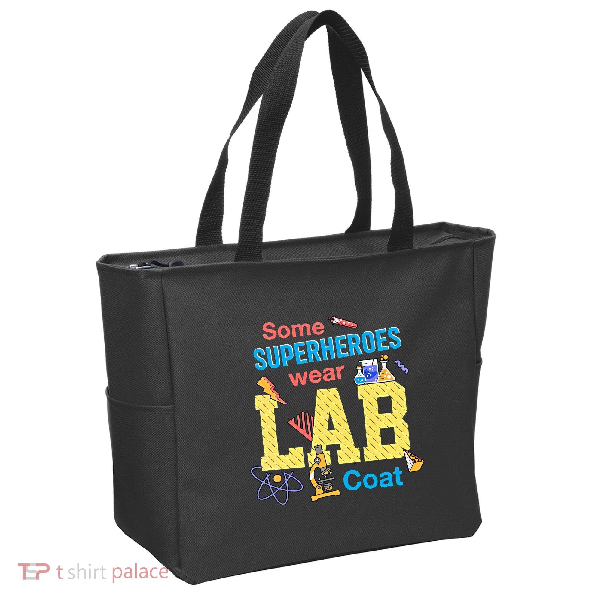 Some Superheroes Wear Lab Coat Lab Week Funny Medical Technologist Tote Bag