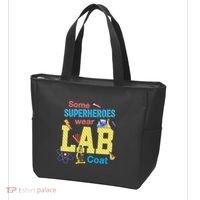 Some Superheroes Wear Lab Coat Lab Week Funny Medical Technologist Tote Bag thumb 3