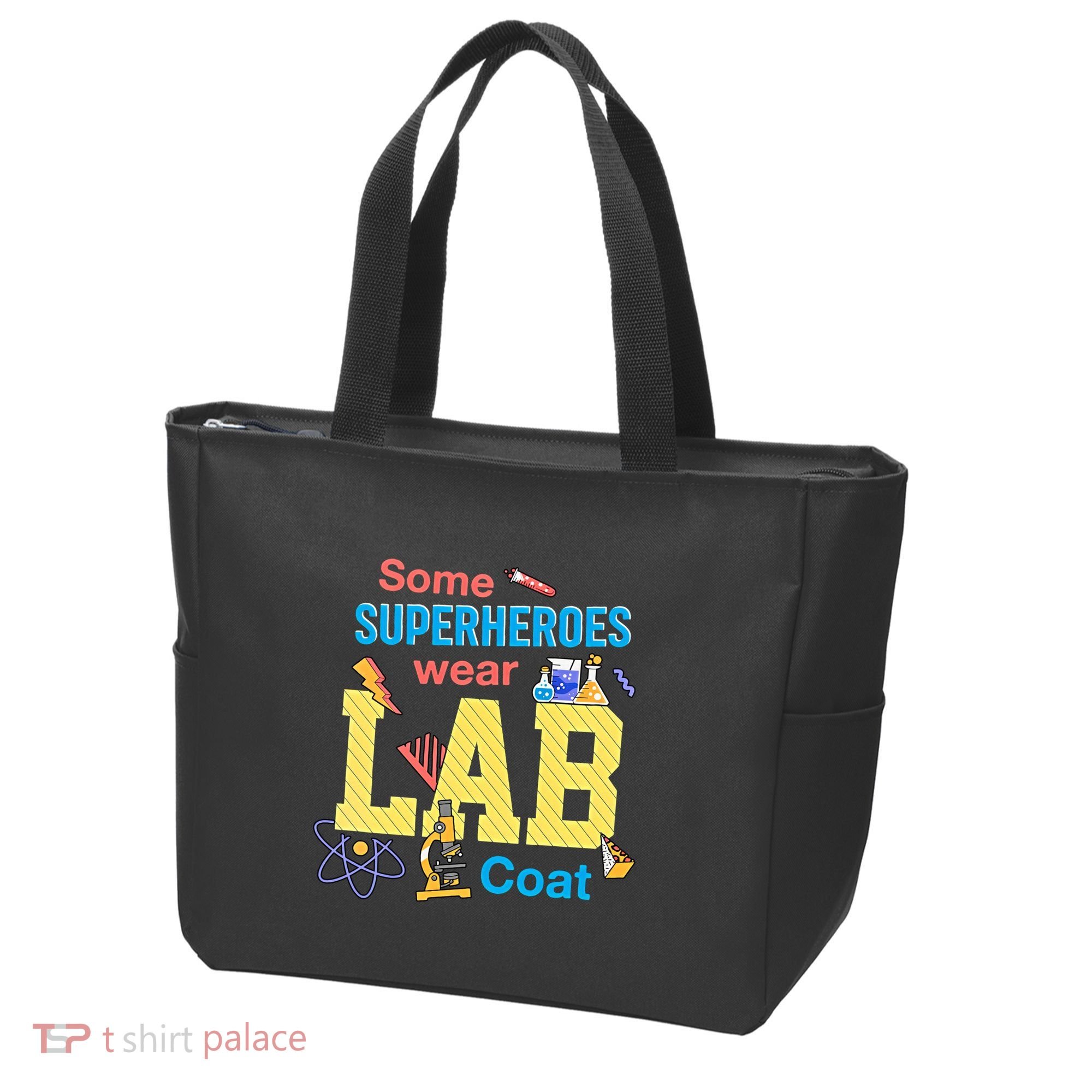 Some Superheroes Wear Lab Coat Lab Week Funny Medical Technologist Tote Bag