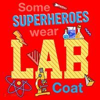Some Superheroes Wear Lab Coat Lab Week Funny Medical Technologist Santa Hat thumb 1