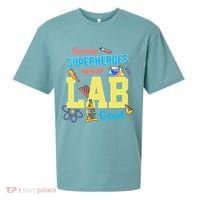 Some Superheroes Wear Lab Coat Lab Week Funny Medical Technologist Sueded Cloud Jersey T-Shirt thumb 0