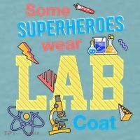 Some Superheroes Wear Lab Coat Lab Week Funny Medical Technologist Sueded Cloud Jersey T-Shirt thumb 2