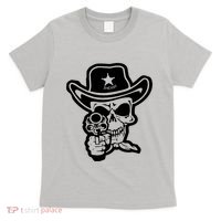 Sheriff Skull With Gun T-Shirt thumb 0