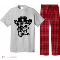Sheriff Skull With Gun Pajama Set thumb 0