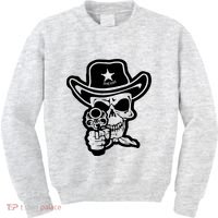 Sheriff Skull With Gun Kids Sweatshirt thumb 0