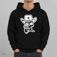 Sheriff Skull With Gun Hoodie thumb 0