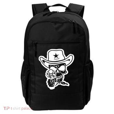 Sheriff Skull With Gun Backpack