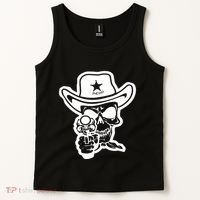 Sheriff Skull With Gun Tank Top thumb 2