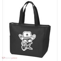 Sheriff Skull With Gun Tote Bag thumb 3