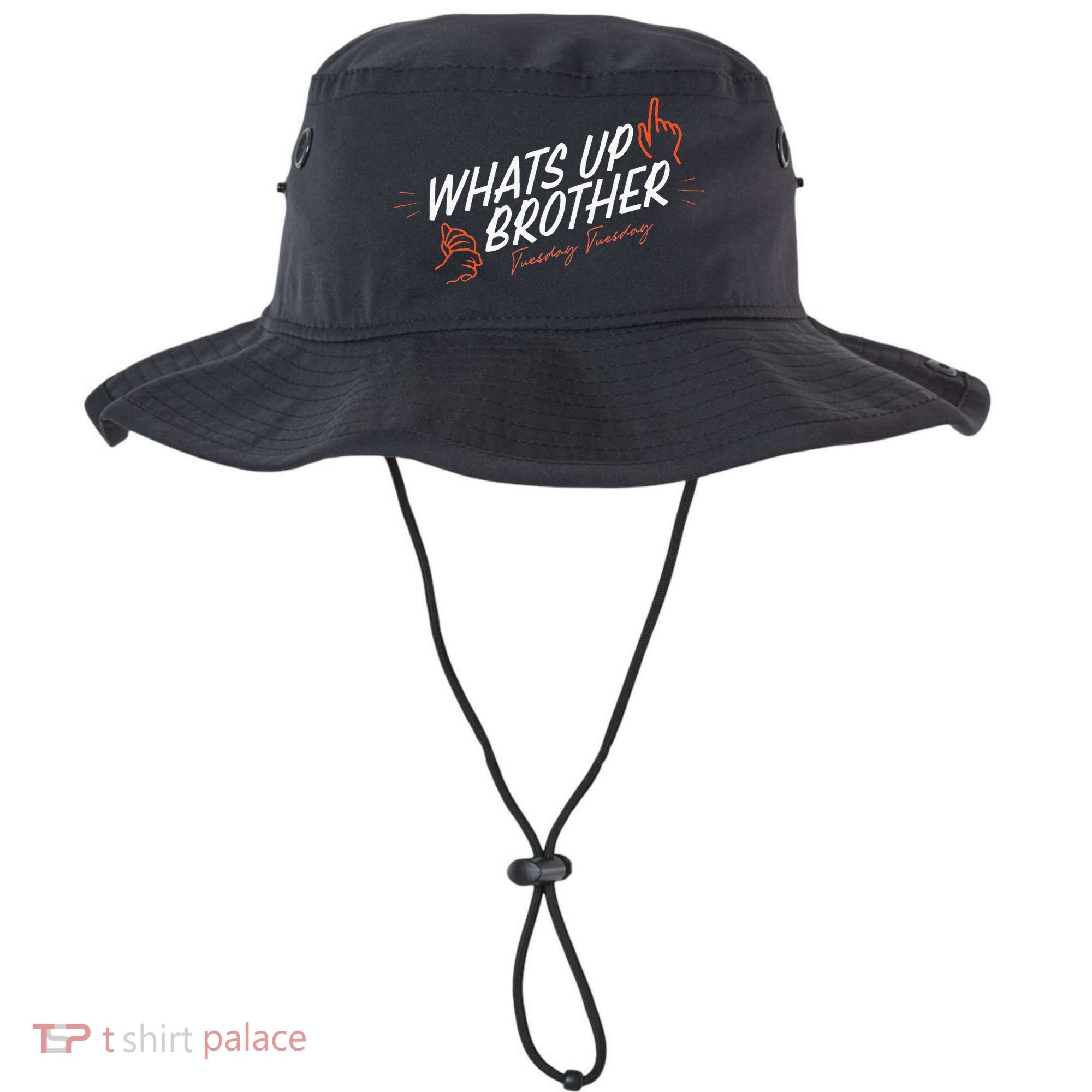 Sketch Streamer Whats Up Brother Funny Tuesday Bucket Hat