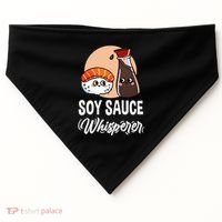 Soy Sauce Whisperer For Sushi Lover Gift USA-Made Doggie Bandana thumb 0