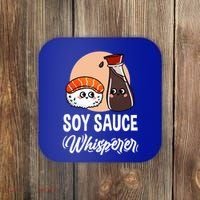 Soy Sauce Whisperer For Sushi Lover Gift Coaster thumb 0