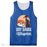 Soy Sauce Whisperer For Sushi Lover Gift Mesh Reversible Basketball Jersey Tank thumb 0