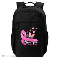 Support Squad You Are Not Alone Breast Cancer Butterfly Ribbon Backpack thumb 0