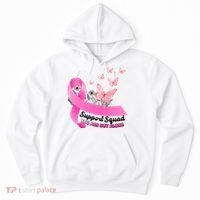 Support Squad You Are Not Alone Breast Cancer Butterfly Ribbon Hoodie thumb 0
