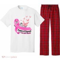 Support Squad You Are Not Alone Breast Cancer Butterfly Ribbon Pajama Set thumb 0