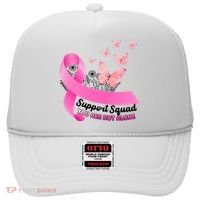 Support Squad You Are Not Alone Breast Cancer Butterfly Ribbon Hat thumb 0