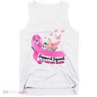 Support Squad You Are Not Alone Breast Cancer Butterfly Ribbon Tank Top thumb 0