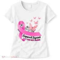 Support Squad You Are Not Alone Breast Cancer Butterfly Ribbon Women's T-Shirt thumb 0