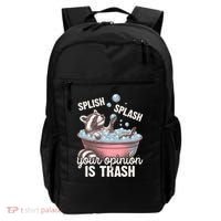 Splish Splash You Opinion Is Trash Funny Skunk Backpack thumb 0