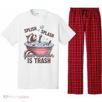Splish Splash You Opinion Is Trash Funny Skunk Pajama Set thumb 0