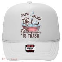 Splish Splash You Opinion Is Trash Funny Skunk Hat thumb 0